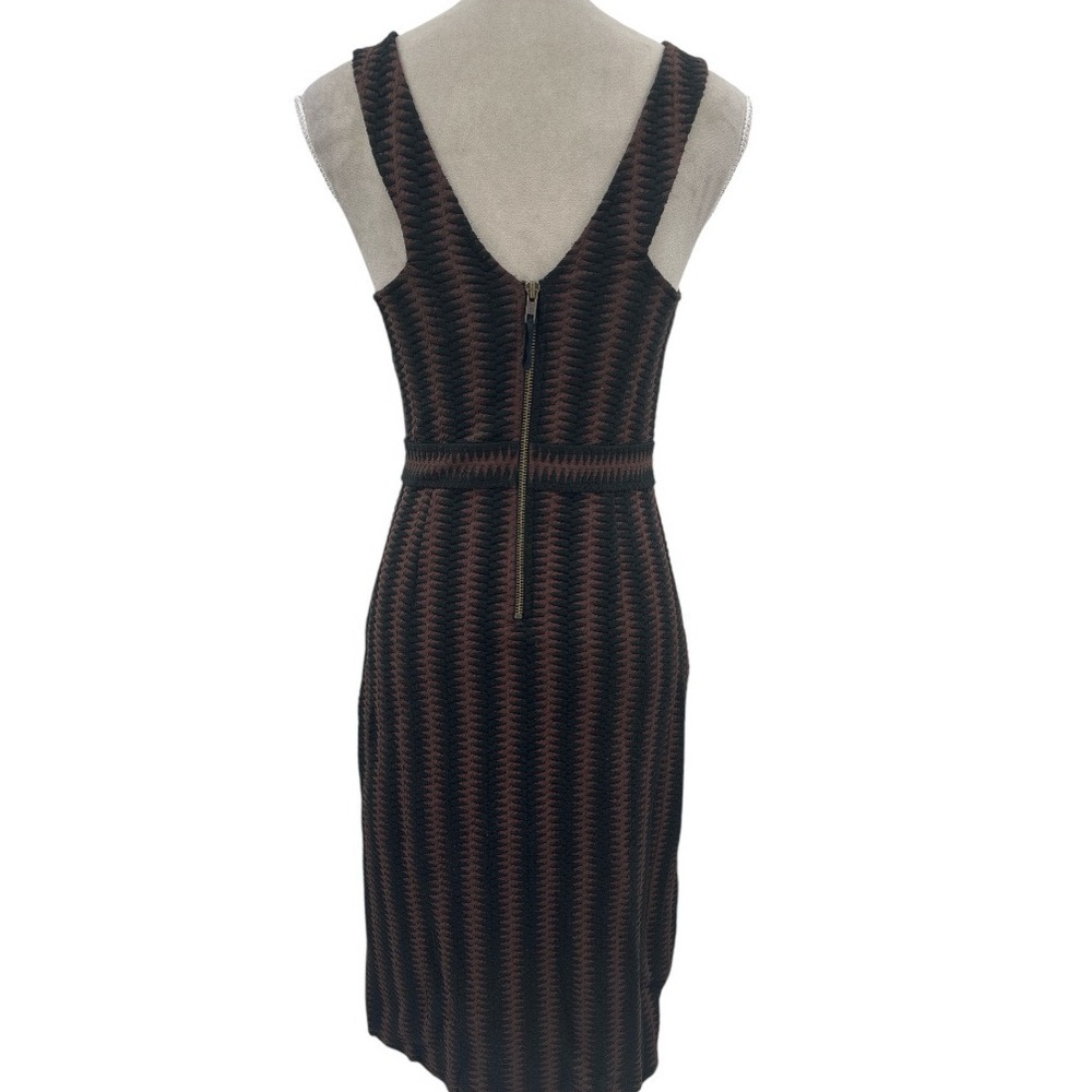 Anthropologie Maeve Meridian Textured Knit Pencil Sheath Dress - Brown - Small - Picture 8 of 12